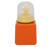 Empty Toner Bottle Refillable Dispenser Container Remover 120ml for Cleansing Makeup Portable Spring Pressure Pump Leakproof Spiral Mouth Technology (Orange)