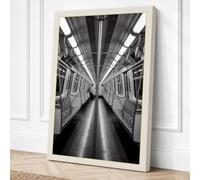 Empty Transit Minimalist Canvas Wall Art Print 18x12 Inch (46 x 30 cm)