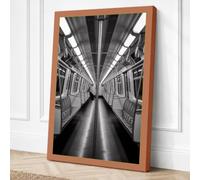 Empty Transit Minimalist Canvas Wall Art Print 24x16 Inch (61 x 41 cm)