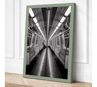 Empty Transit Minimalist Canvas Wall Art Print 30x20 Inch (76 x 51 cm)