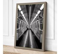 Empty Transit Minimalist Canvas Wall Art Print 30x20 Inch (76 x 51 cm)