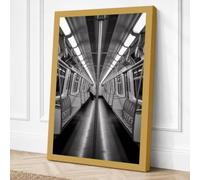 Empty Transit Minimalist Canvas Wall Art Print 36x24 Inch (91 x 61 cm)