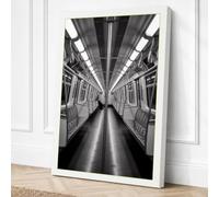 Empty Transit Minimalist Canvas Wall Art Print 36x24 Inch (91 x 61 cm)