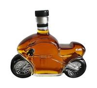Empty Whisky Bottle | 300 ml Motorcycle Spirits Container | Spirits Carafe - For Showcase Living Room Society Party Home Bar Restaurants Hotels Clubs Shelves Collectors