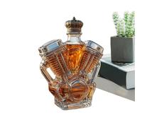 Empty Whisky Bottles | Wine Decanter for Home Use | Motorcycle Motor Shape Collector's Shot Container for Showcase Household Dining Room Hotels Restaurants Event Planner
