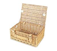 Empty Wicker Hamper Basket - Luxury Lidded Picnic Basket - Picnic Set for Outdoor Gatherings, Birthdays and Celebrations, from Regency Hampers