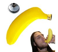 Empty Wine Bottles - 150 ml Banana Shaped Whiskey Jug - Portable Drink Containers, Stainless Steel Pocket Bottle Anti-Leak for Hiking Camping Travel