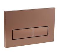 Empyreal Dual Flush Push Button Plate for Concealed WC Cistern, Compatible with Geberit Sigma 01/20/30/50 & UP300/UP320, Actuator Plate with Flush Rods & Frame, 245×164 mm (Bronze)