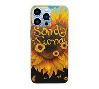 EMPYRI Blessed to Be Called Nana Sunflower Printed Clear Case for iPhone 13 Pro Max Case 6.7 Inch - Shockproof Phone Case Cover with Wireless Fast Charging, Not Yellowing