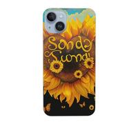 EMPYRI Blessed to Be Called Nana Sunflower Printed Phone Case for iPhone 14 Plus 6.7 Inch Clear Shockproof Phone Cover Cases,Not Yellowing,Wireless Fast Charging