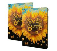 EMPYRI Blessed to Be Called Nana Sunflower Printed Tablet Case for Ipad 7th Generation 10.2"", Pu Leather Non-Slip Tablet Cases Shockproof Stand Cover with Auto Sleep/Wake Cover