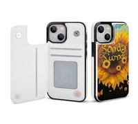 EMPYRI Blessed to Be Called Nana Sunflower Printed Wallet Case for iPhone 13 - Flip Leather Wallet Phone Cases Cover with Card Slots