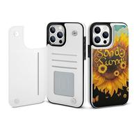 EMPYRI Blessed to Be Called Nana Sunflower Printed Wallet Case for iPhone 14 Pro Max - Flip Leather Wallet Phone Cases Cover with Card Slots