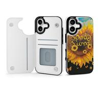 EMPYRI Blessed to Be Called Nana Sunflower Printed Wallet Case for iPhone 17 - Flip Leather Wallet Phone Cases Cover with Card Slots