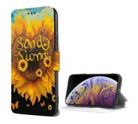 EMPYRI Blessed to Be Called Nana Sunflower Printed Wallet Cases for iPhone 7/8/Se2/Se3 with Card Holder - Flip Leather Wallet Phone Case Cover with Card Slots and Wrist Strap