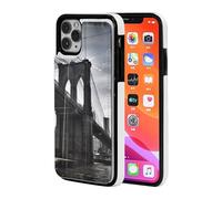 EMPYRI Brooklyn Bridge Printed Wallet Case for iPhone 11 Pro Max Case with 2 Card Holder, Pu Leather Shockproof Phone Cases Cover for iPhone 11 Pro Max Case 6.5"