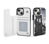 EMPYRI Brooklyn Bridge Printed Wallet Case for iPhone 14 - Flip Leather Wallet Phone Cases Cover with Card Slots