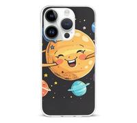 EMPYRI Clear Phone Case for iPhone 14 Pro, Cute Planet Printed Shockproof TPU Phone Cases Cover with Wireless Charging, Scratch-Resistant, Anti-Yellowing