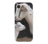 EMPYRI Clear Phone Case for iPhone 17 Air, Cute Goat Mother Printed Shockproof TPU Phone Cases Cover with Wireless Charging, Scratch-Resistant, Anti-Yellowing