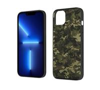 EMPYRI Geen Camouflage Printed Case for iPhone 13 Mini Cases 5.4 Inch Shockproof Phone Case Cover Not Yellowing Anti-Fingerprint