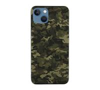 EMPYRI Geen Camouflage Printed Clear Case for iPhone 13 Mini Case 5.4 Inch - Shockproof Phone Case Cover with Wireless Fast Charging, Not Yellowing