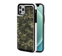 EMPYRI Geen Camouflage Wallet Case for iPhone 12 Mini Case, Pu Leather Wallet Case with Card Holder, Shockproof Phone Cover for iPhone 12 Mini Case 5.4" White