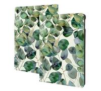 EMPYRI Green Eucalyptus Leaves Printed Tablet Case for Ipad Air3 10.5""/Ipad Pro 10.5"", Pu Leather Non-Slip Tablet Cases Shockproof Stand Cover with Auto Sleep/Wake Cover