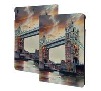 EMPYRI Historic Old Tower Bridge London Printed Tablet Case for Ipad Air3 10.5""/Ipad Pro 10.5"", Pu Leather Non-Slip Tablet Cases Shockproof Stand Cover with Auto Sleep/Wake Cover