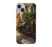 EMPYRI Italian Old Street Printed Phone Case for iPhone 14 Cases 6.1 Inch Clear Shockproof Phone Case Cover,Not Yellowing,Wireless Fast Charging