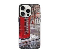EMPYRI London Red Telephone Booth Printed Case for iPhone 15 Pro Cases, Shockproof TPU Phone Case Cover for iPhone 15 Pro 6.1 Inch, Not Yellowing