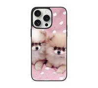 EMPYRI Pomeranians Puppies and Point Printed Case for iPhone 15 Pro Max Cases, Shockproof TPU Phone Case Cover for iPhone 15 Pro Max 6.7 Inch, Not Yellowing