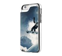 EMPYRI Snowboarding Printed Wallet Case for iPhone 7 Case/iPhone 8 Case, Pu Leather Wallet Phone Case with Card Holder, Shockproof Phone Cover for iPhone 7/8/Se3 Black