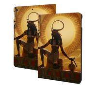EMPYRI Sun Old Egyptian Timeless Grace Printed Tablet Case for Ipad 7th Generation 10.2"", Pu Leather Non-Slip Tablet Cases Shockproof Stand Cover with Auto Sleep/Wake Cover