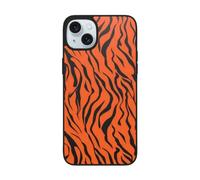EMPYRI Tiger Stripes Orange Pattern Printed Case for iPhone 15 Plus Cases, Soft Glass Shockproof TPU Phone Case Cover for iPhone 15 Plus 6.7 Inch, Not Yellowing