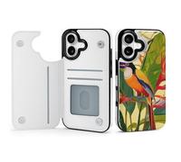 EMPYRI Tropical Bird of Paradise Printed Wallet Case for iPhone 17 - Flip Leather Wallet Phone Cases Cover with Card Slots
