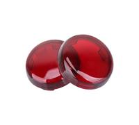 EMQDCAZ Black Red Yellow Motorcycle Indicator Lens Light Caps Cover For Dyna For So&ftail For Electra Glide For Ro&ad King For Sportster 883 1200 Rear Tail Light Brake Signal Lights