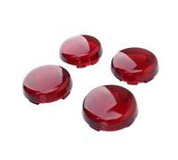 EMQDCAZ Black Red Yellow Motorcycle Indicator Lens Light Caps Cover For Dyna For So&ftail For Electra Glide For Ro&ad King For Sportster 883 1200 Rear Tail Light Brake Signal Lights