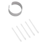 EMR Digital Pen Tips, Easy Installation, 10 Precise Touch Pen Tips, Wear-Proof, 4096 Level Pressure with Clip for Drawing (White)