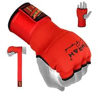 EMRAH Pro Boxing Hand Wraps quick wrist boxing wraps Pro Grip Inner wraps handwraps with Long Boxing Wrist wraps (Red, XLarge)