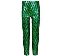 EMRE FASHION® Women's Disco Metallic Fish Mermaid Shiny Legging - Ladies Wet Look Elastic Waist Comfortable Stretchy Tights Dance Fancy Dress Party Pants (Jade Green, 3X-Large)