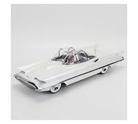 EMRGAZQD Scale Finished Model Car 1/18 1955 For Lincoln FUTURA Resin Car Model Die-cast Vehicle Adult Collection Gift Souvenir Collectible Miniature Replica Car(White)