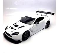 EMRGAZQD Scale Finished Model Car 1/18 For Aston Martin Vantage GT3 V12 Miniature Car Models Vehicle Collectibles Static Alloy Car Models Miniature Replica Car(White)
