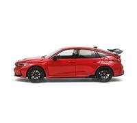 EMRGAZQD Scale Finished Model Car 1:18 For Honda Civic Type-r 2023 Static Simulation Alloy Metal Model Car Die-casting Metal Casting Ornaments Miniature Replica Car(Red)