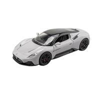 EMRGAZQD Scale Finished Model Car 1/22 For Maserati Mc20 Miniature Static Alloy Metal Die-cast Car Model Display Window Ornaments Miniature Replica Car(Chrome)