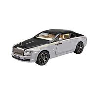 EMRGAZQD Scale Finished Model Car 1/22 For Rolls Royce Wraith Static Alloy Metal Die-casting Car Model Display Window Ornaments Decoration Miniature Replica Car(Chrome)