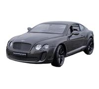 EMRGAZQD Scale Finished Model Car 1:24 For Bentley Continental Supersports GT Alloy Die-cast Metal Door Can Open The Vehicle Micro Carving Mini Car Miniature Replica Car(Black)
