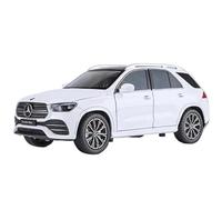 EMRGAZQD Scale Finished Model Car 1:24 For Benz Gle350 SUV Die-cast Alloy Car Model Sound And Light Pull-back Simulation Car Series Miniature Replica Car(White)