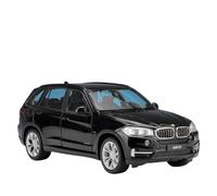 EMRGAZQD Scale Finished Model Car 1:24 For BMW X5 SUV Alliage Haute Performance Modèle Voiture Simulation Métal Moulé Sous Pression Collectionner Miniature Replica Car(Black)