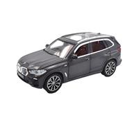 EMRGAZQD Scale Finished Model Car 1/24 For BMW X5 SUV Die-cast Alloy Miniature Sound And Light Simulation Vehicle Popular Gifts Miniature Replica Car(Titanium)