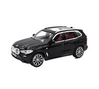 EMRGAZQD Scale Finished Model Car 1/24 For BMW X5 SUV Die-cast Alloy Miniature Sound And Light Simulation Vehicle Popular Gifts Miniature Replica Car(Black)